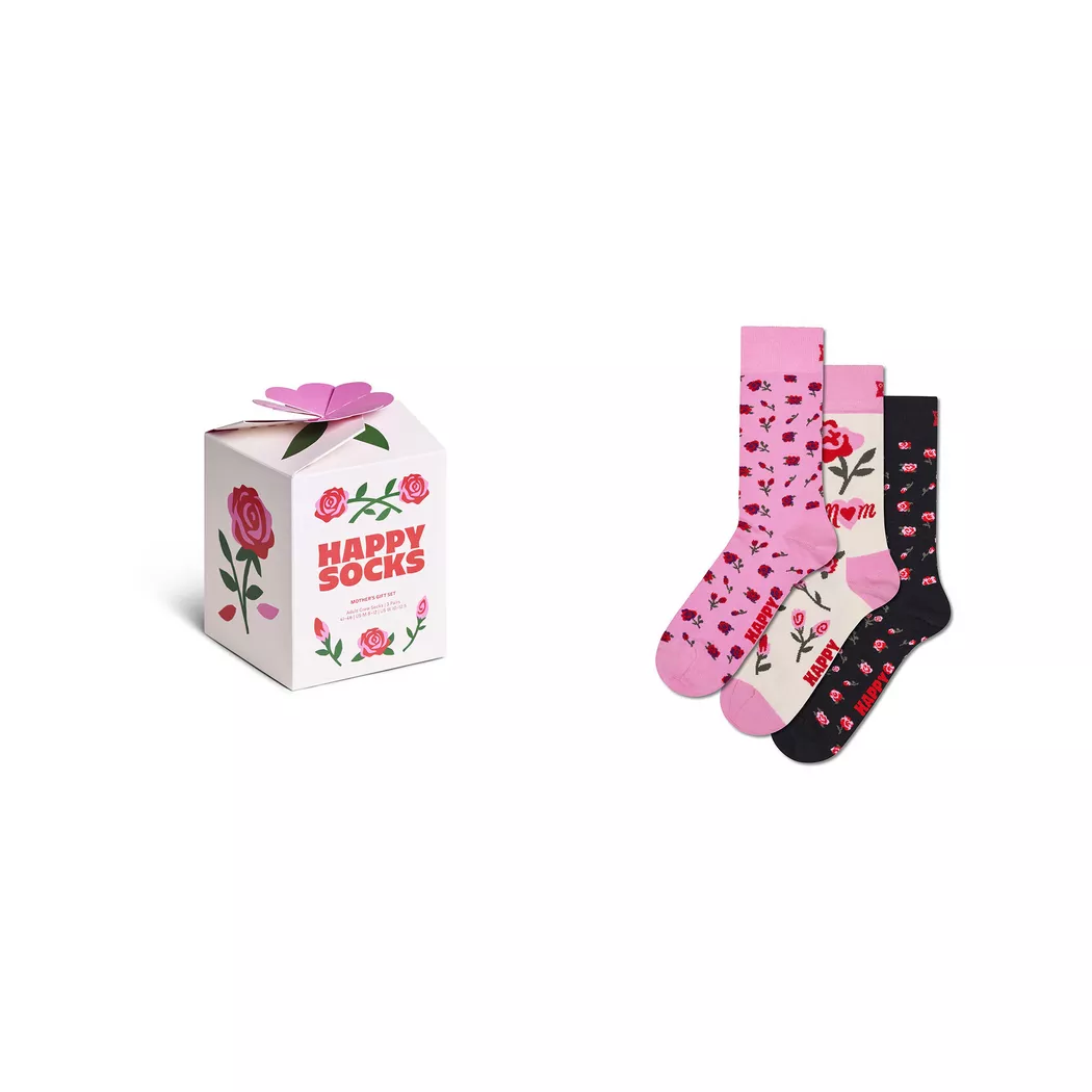 Happy Socks Chaussettes Crew Mother’ss Gift Set 3 Paires White EU 36-40 Homme,Femme 2