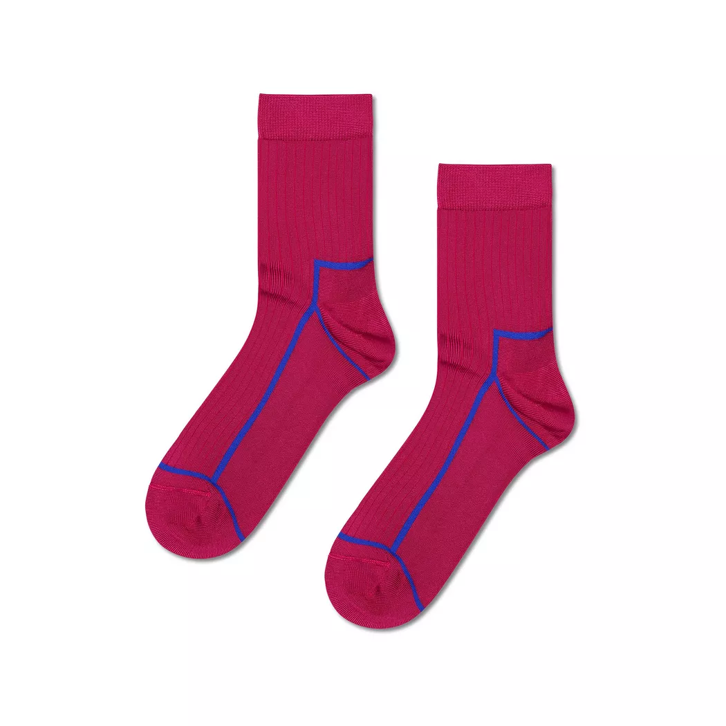 Happy Socks - Wadenlange Socken, für Damen, Pink, Größe 36-40 2