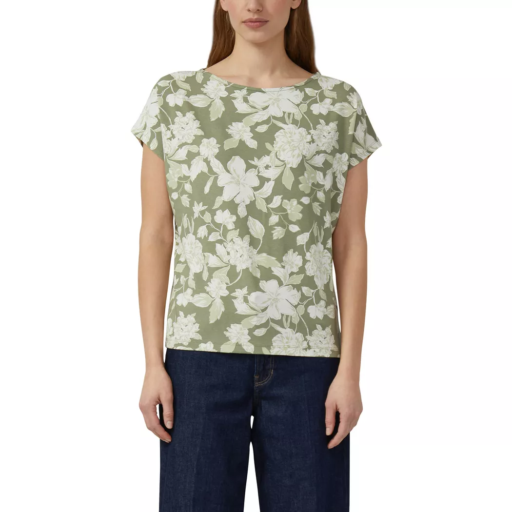 S. Oliver Red Label - T-Shirt, für Damen, Grün Größe 40/34