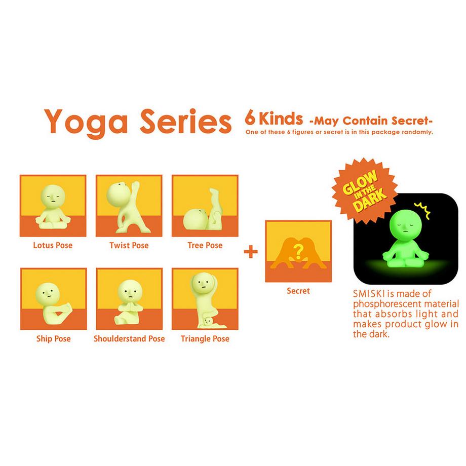 Smiski  Yoga Series Figure, Pack surprise 