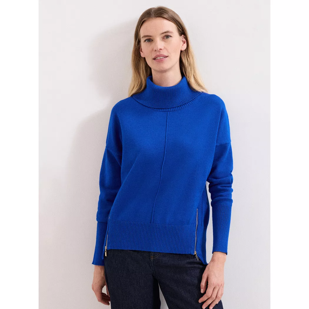 Phase Eight - Pullover, Rundhals, 3/4-Arm, für Damen, Blau, Größe L