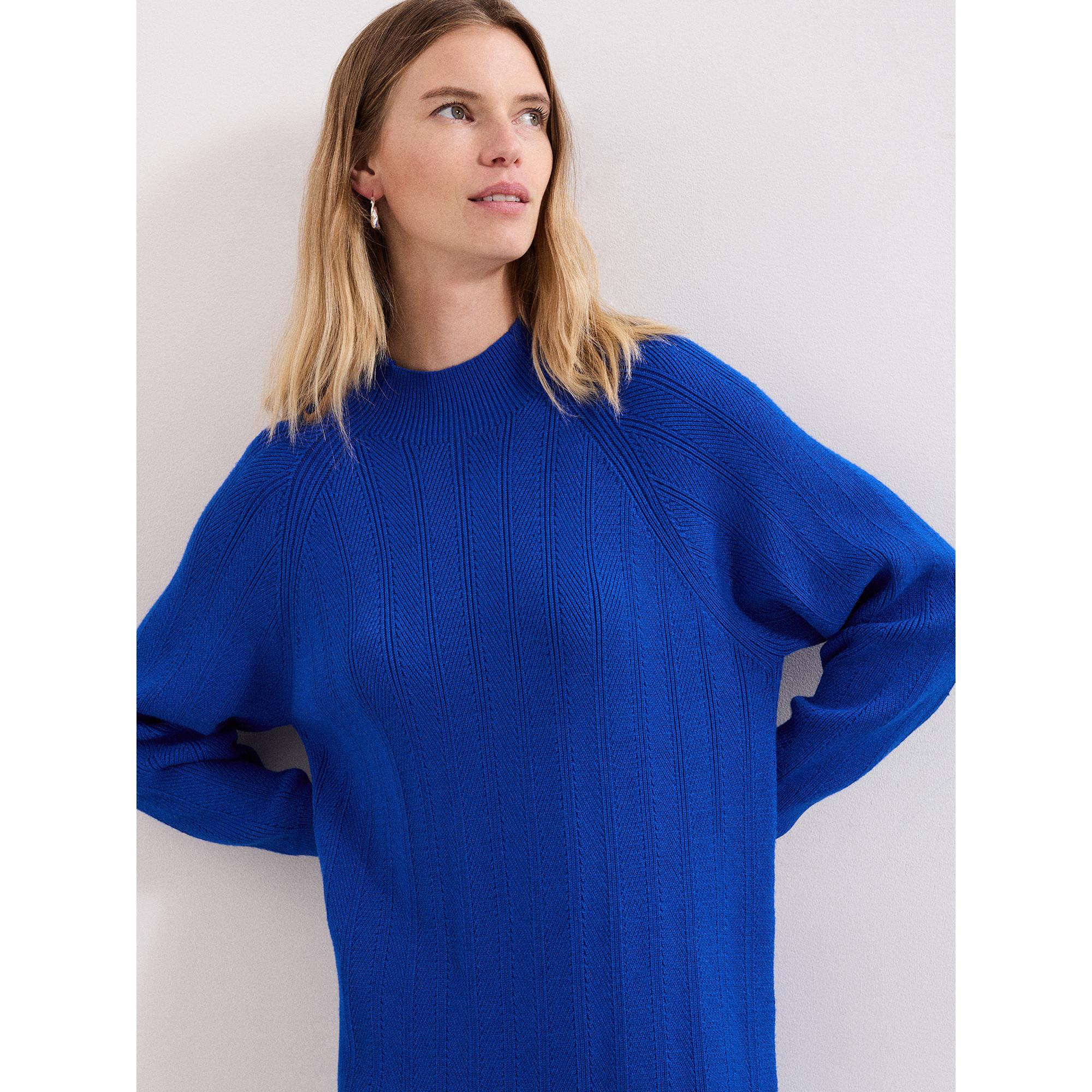 Phase Eight Vestito Mini Maniche Lunghe Lavorato a Maglia  