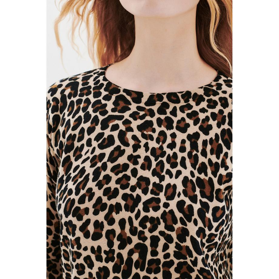 Caroll Pullover Imprimé Léopard  