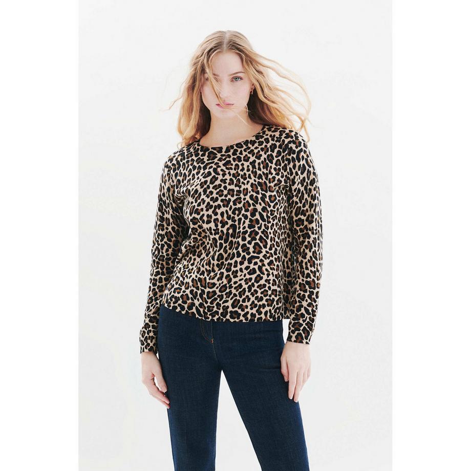 Caroll Pullover Imprimé Léopard  