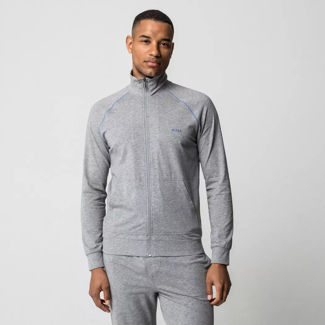 Boss - Sweatjacke, für Herren, Grau Melange, Größe S
