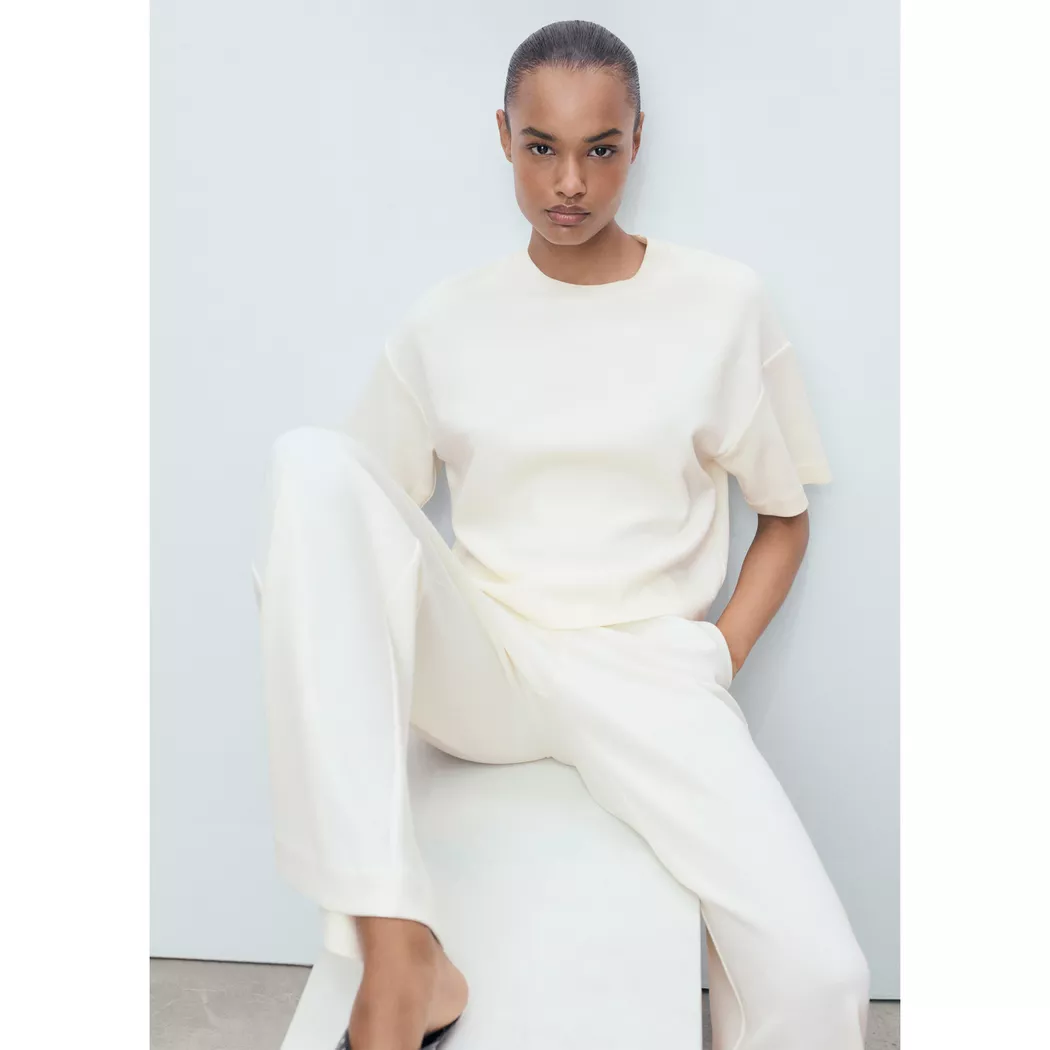 Mango - T-Shirt, für Damen, Café, Größe S