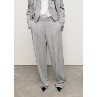 MANGO BOWERY Nadelstreifen Straight Fit Anzughose  