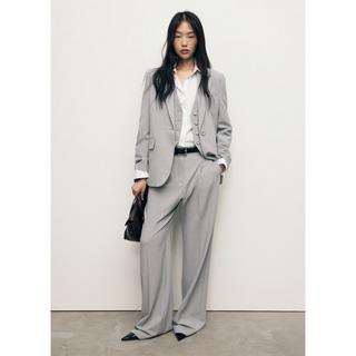 MANGO BOWERY Nadelstreifen Straight Fit Anzughose  