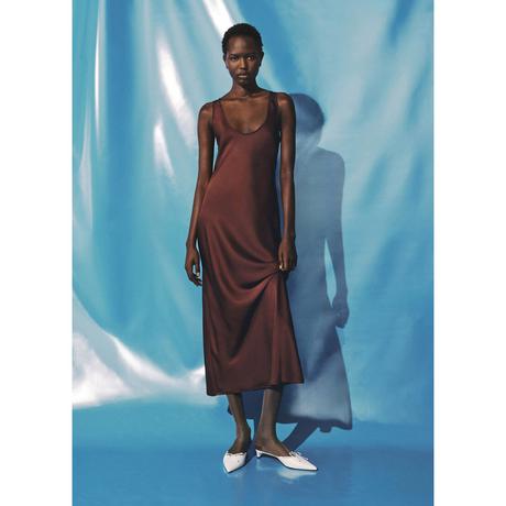 MANGO Luisa2 Ärmelloses V-Ausschnitt Midikleid  