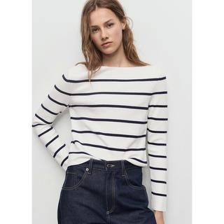 MANGO SOHO Pull Rayé Manches Longues  