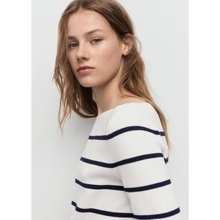 MANGO SOHO Pull Rayé Manches Longues  