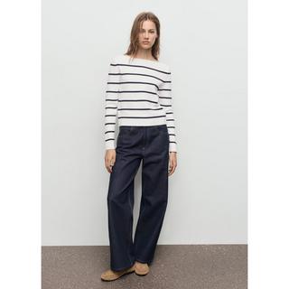 MANGO SOHO Pull Rayé Manches Longues  