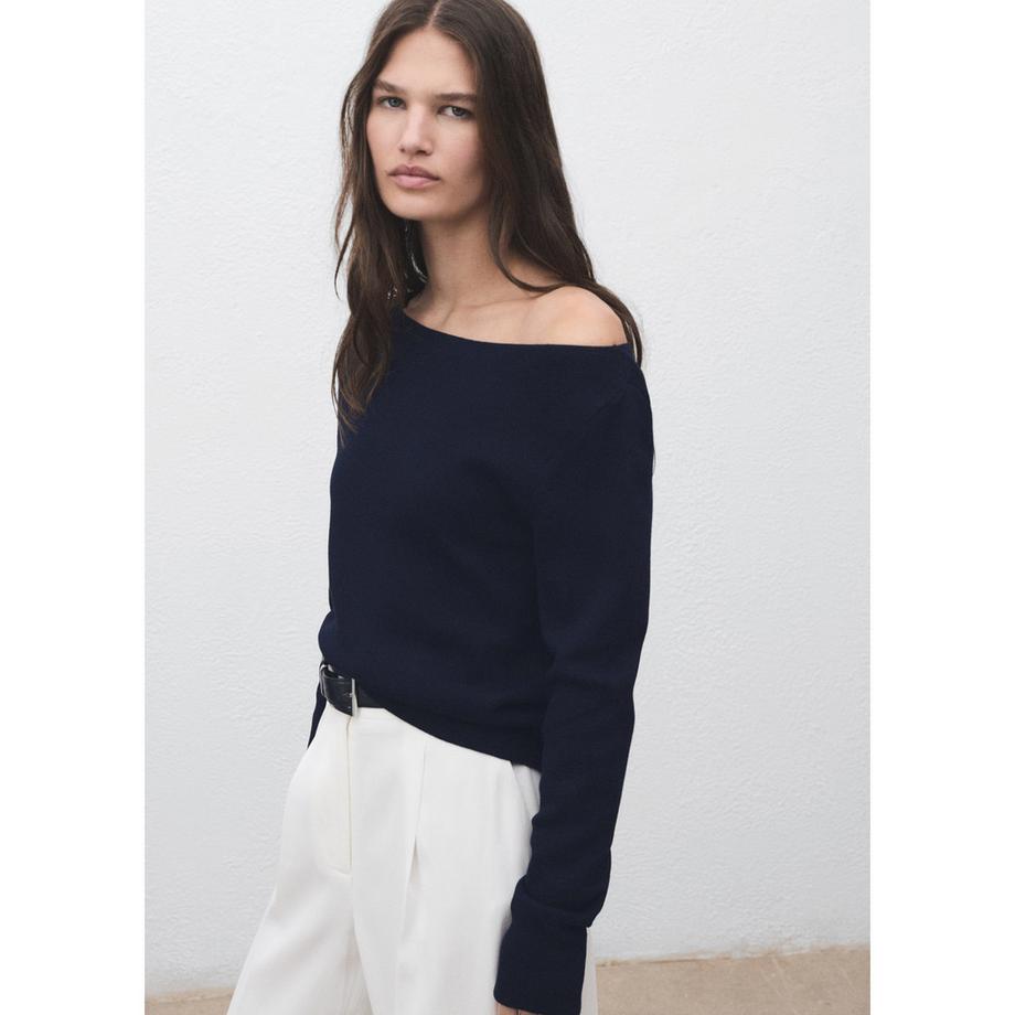 MANGO Soho Bateau-Ausschnitt Pullover  
