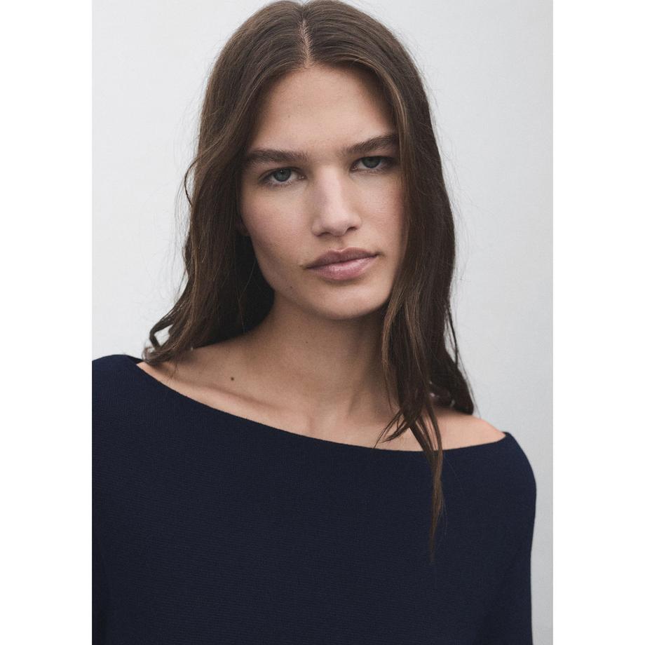 MANGO Soho Bateau-Ausschnitt Pullover  
