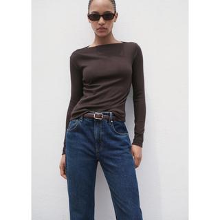 MANGO Lilobar T-Shirt Manches Longues Col Bateau  