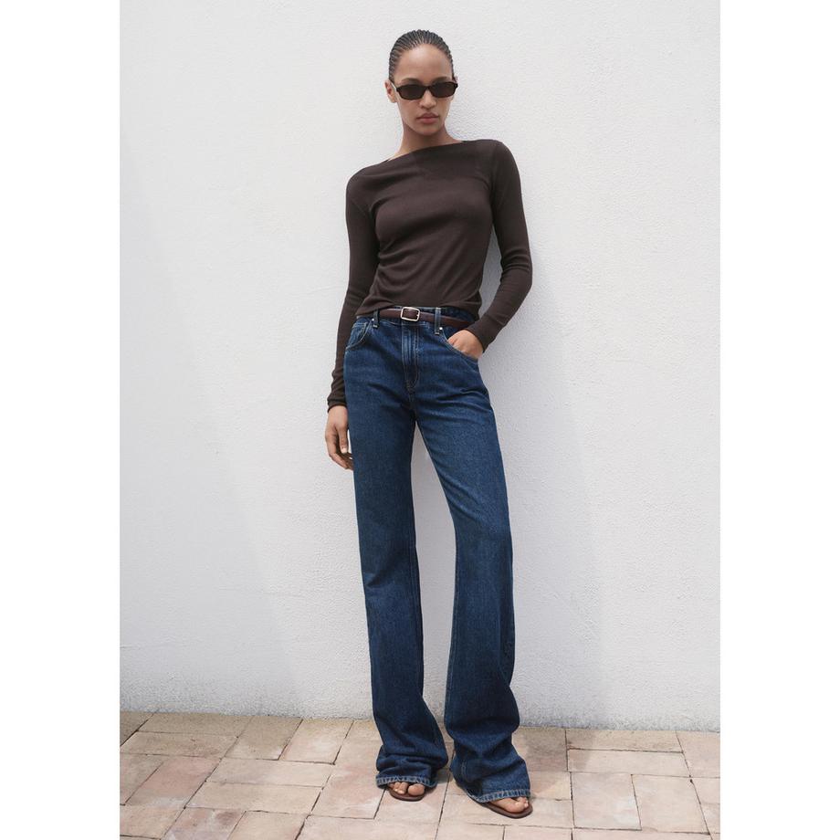 MANGO Lilobar T-shirt Manches Longues Col Bateau  