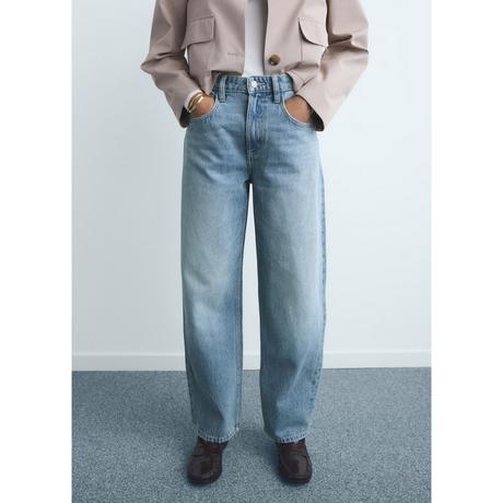 MANGO BET Tapered Fit High Waist Jeans  
