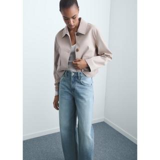 MANGO BET Tapered Fit High Waist Jeans  