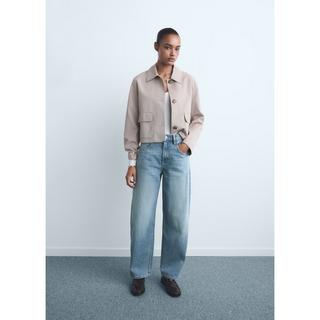 MANGO BET Tapered Fit High Waist Jeans  