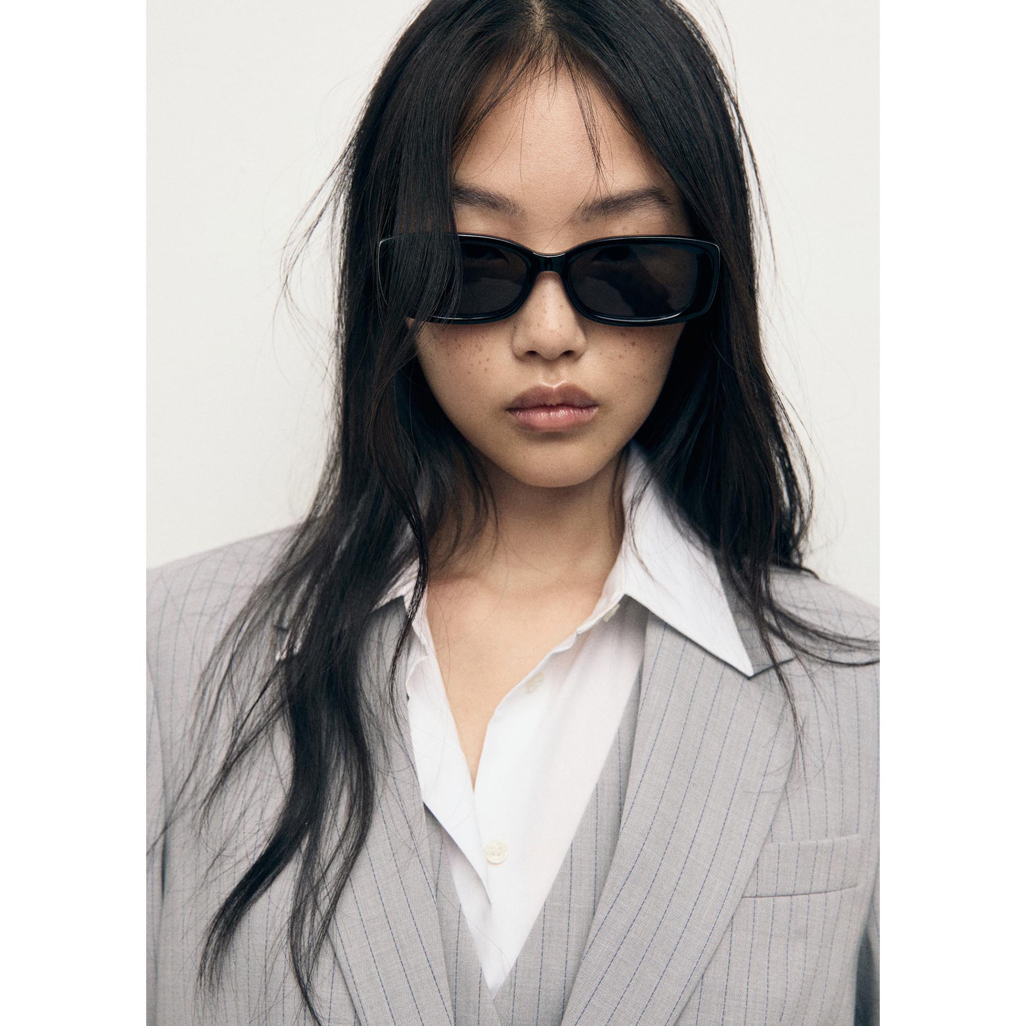 MANGO Bowery Blazer à Rayures Fines  