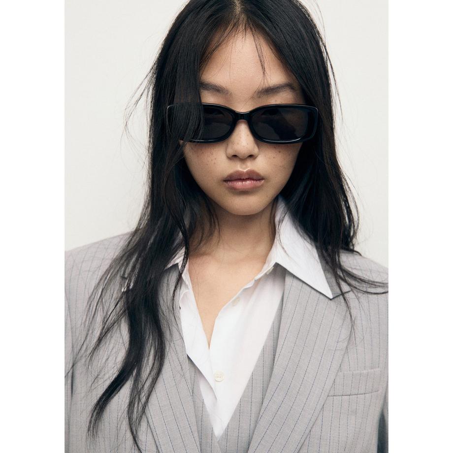 MANGO Bowery Blazer à Rayures Fines  