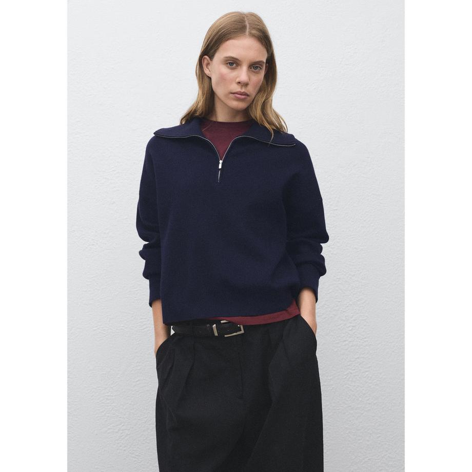 MANGO LATAS Half Zip Pullover  