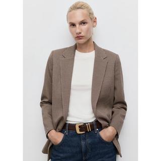 MANGO Charlott Hahnentritt Doppelreiher Blazer  