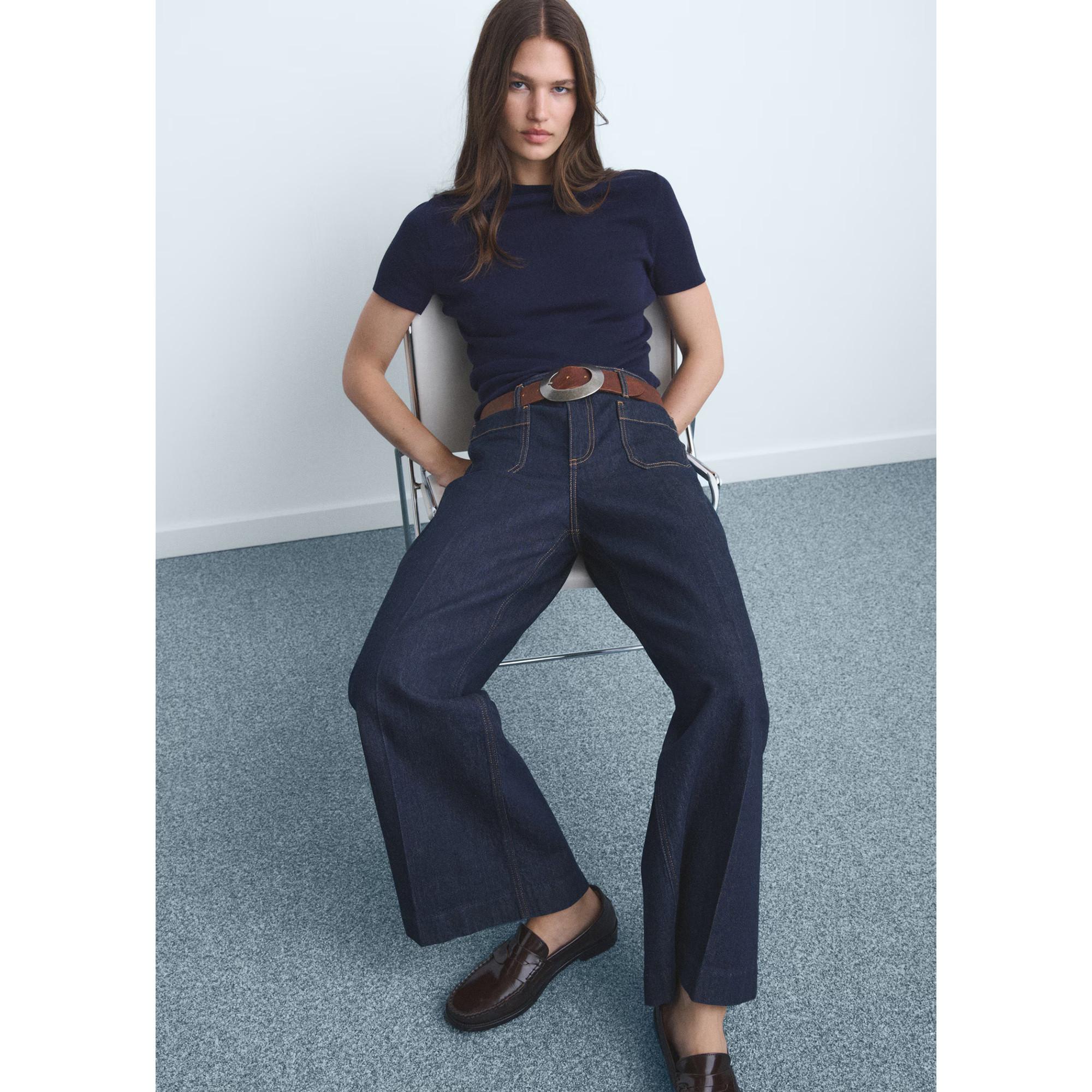 MANGO JESSIE High Waist Wide Leg Jeans  