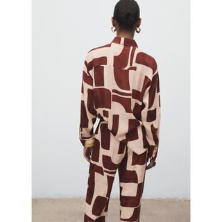 MANGO PARISI Camicetta Stampata Vestibilità Dritta  