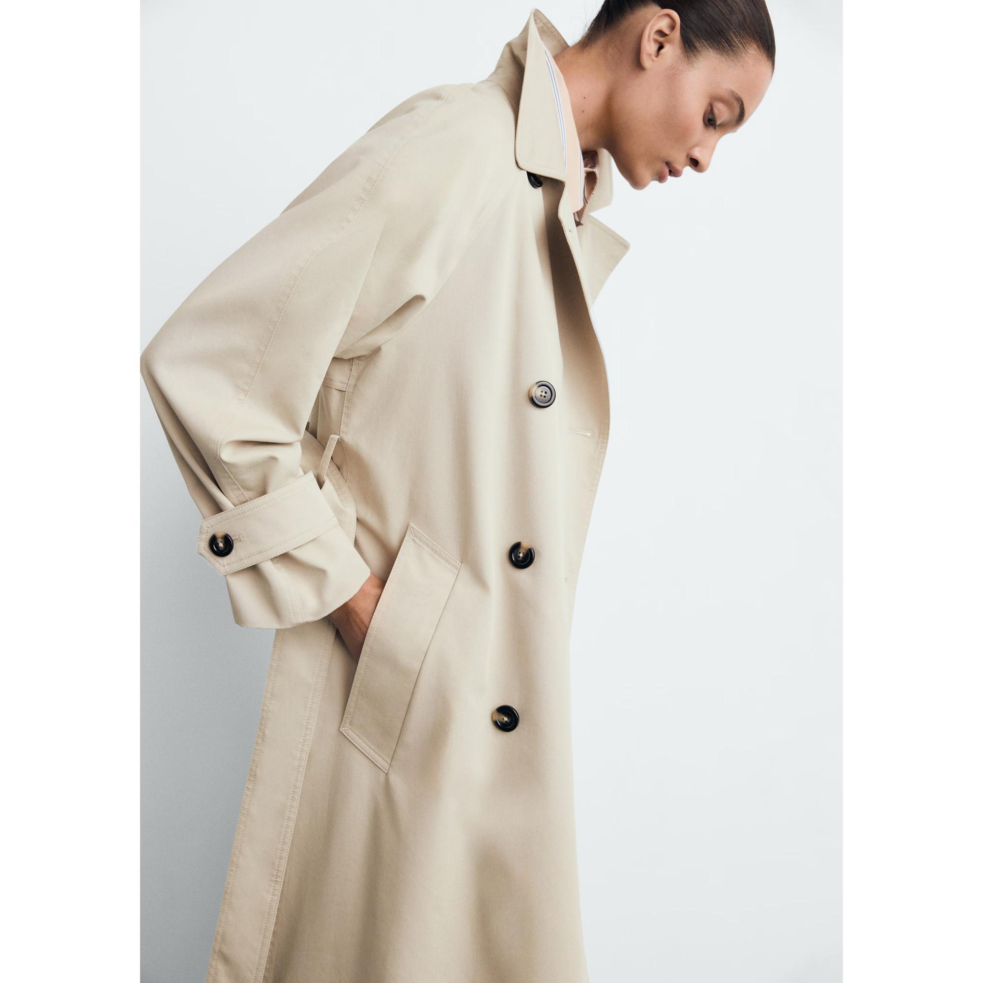 MANGO Angela Oversized Trenchcoat  