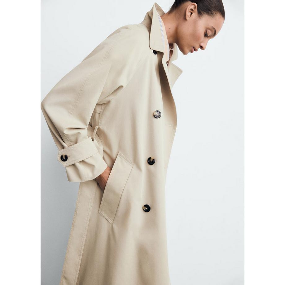 MANGO Angela Trench Oversize  