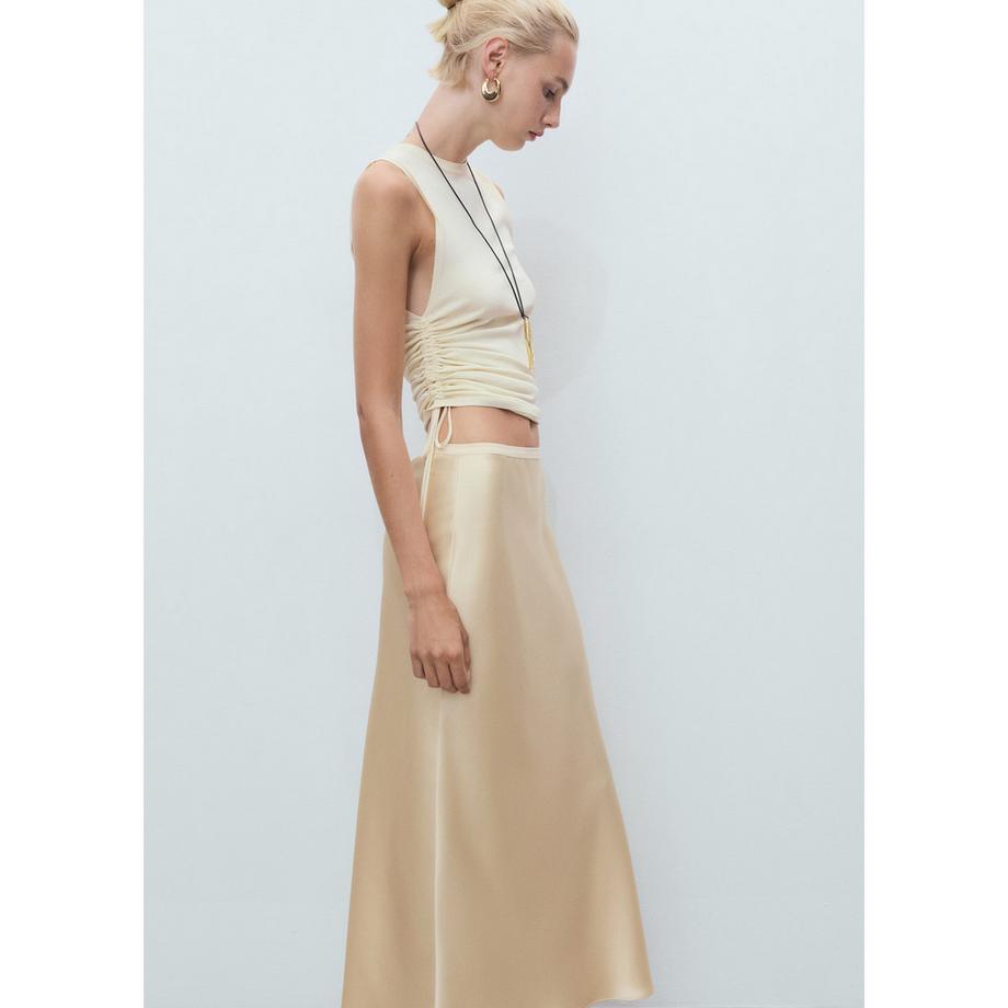 MANGO MIA Jupe Midi Satin  
