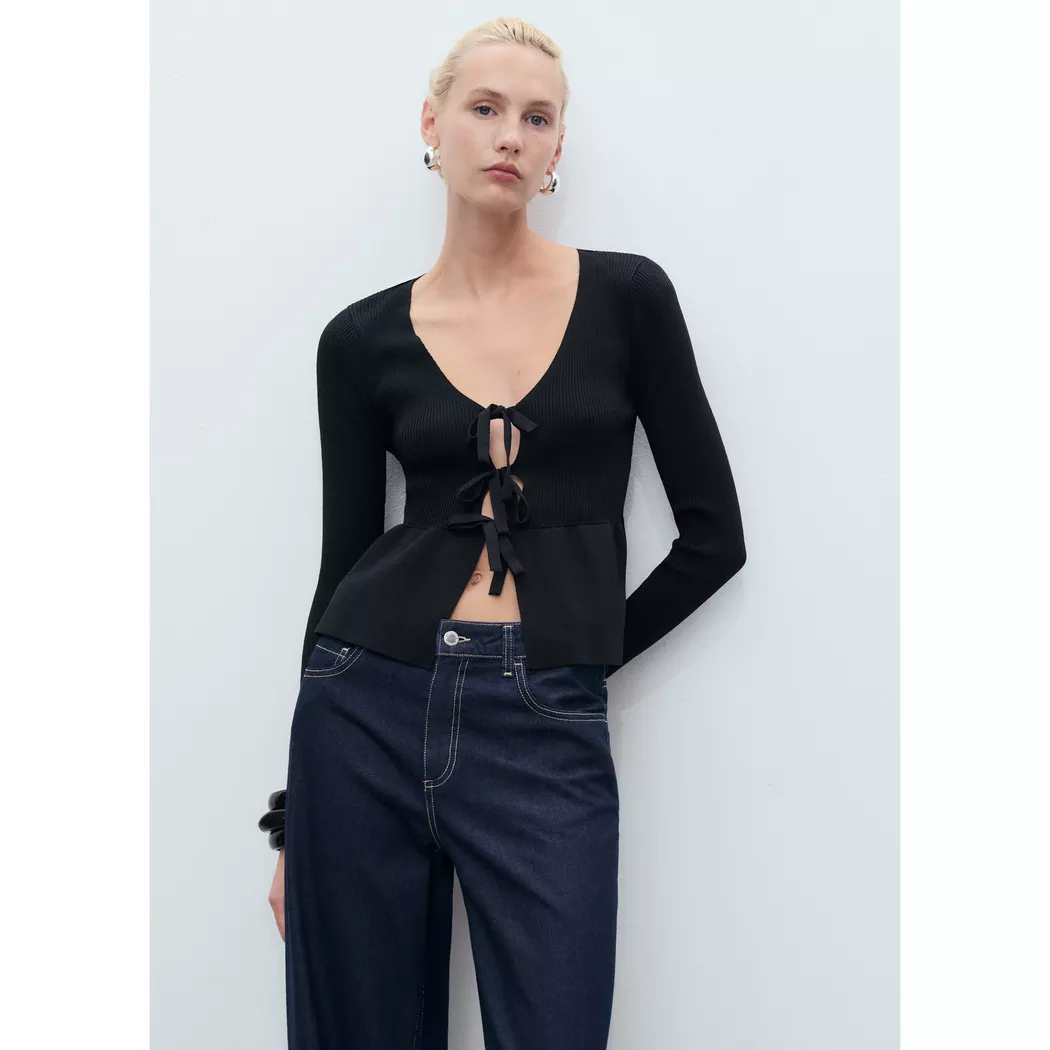 Mango - Cardigan, für Damen, Black, Größe L