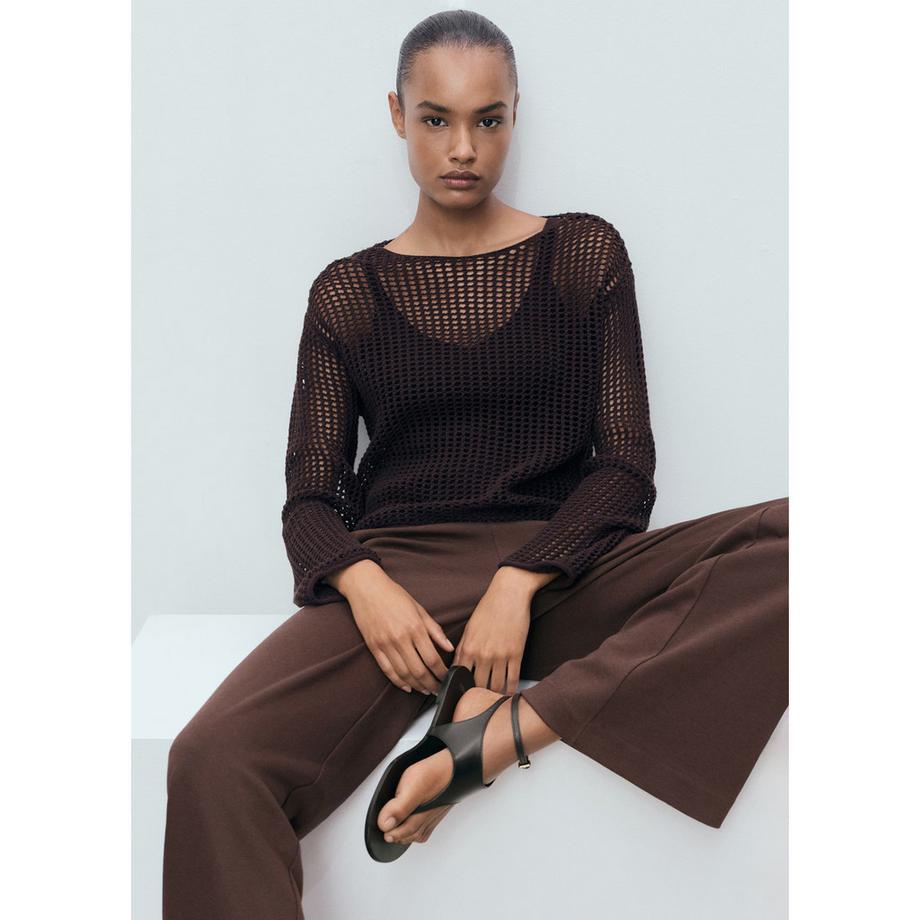 MANGO PICO Straight Fit Flared Pantaloni  