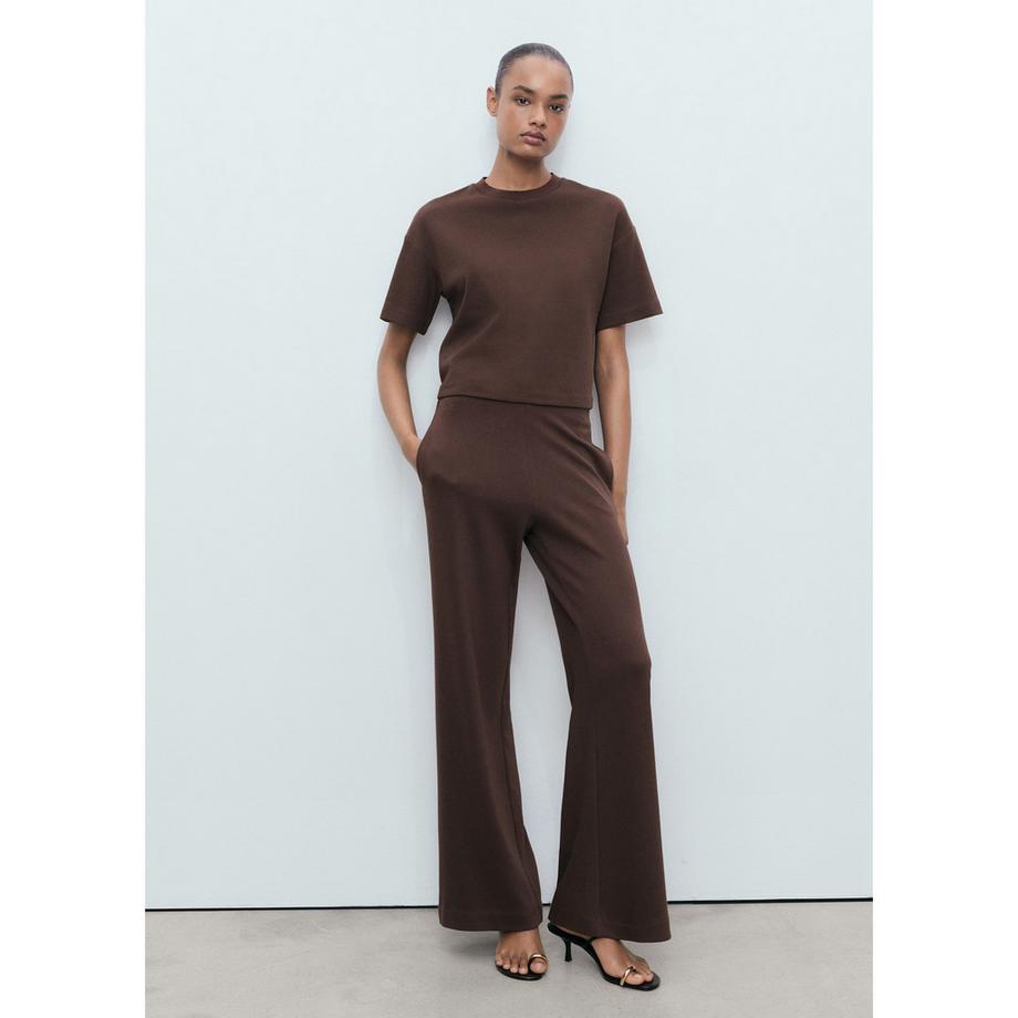 MANGO PICO Straight Fit Flared Pantaloni  