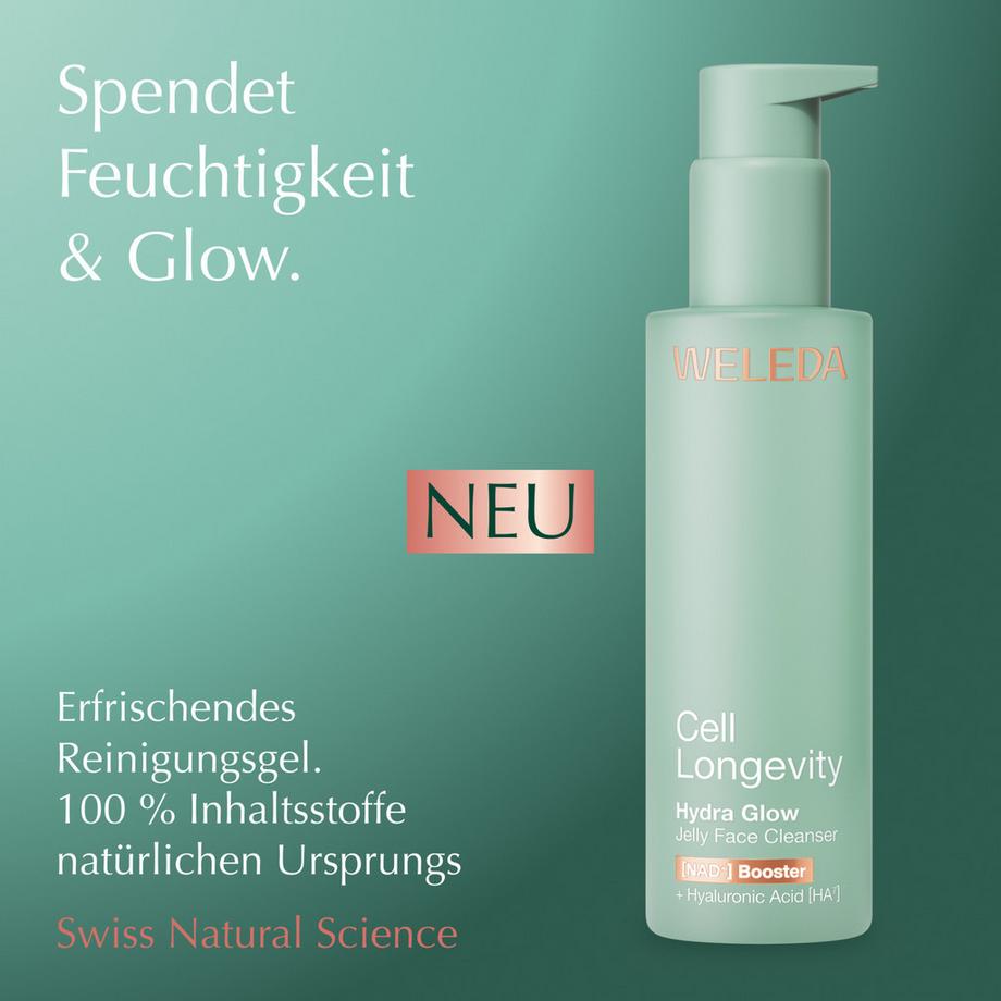 Weleda Cell Longevity  Hydra Glow Gelée Nettoyante Visage  