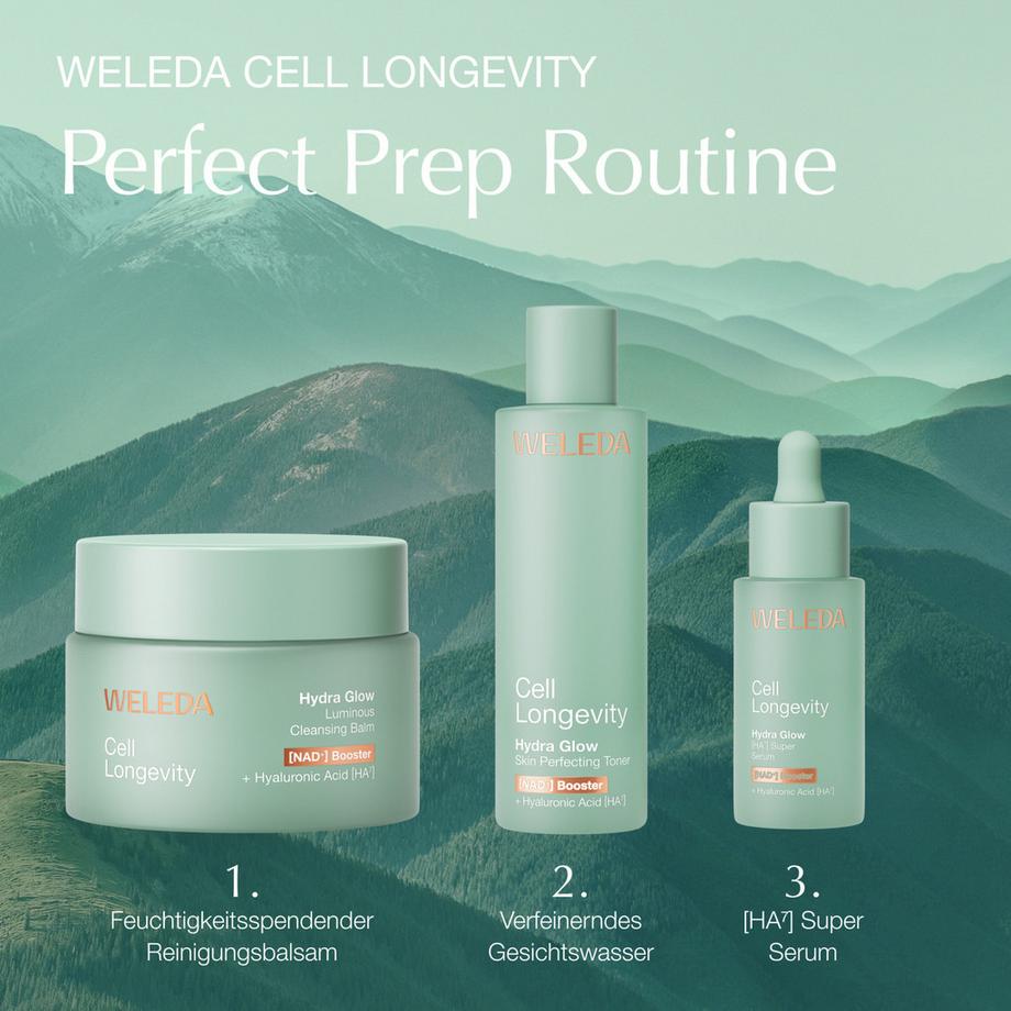 Weleda Cell Longevity   Hydra Glow Baume Nettoyant Éclat 