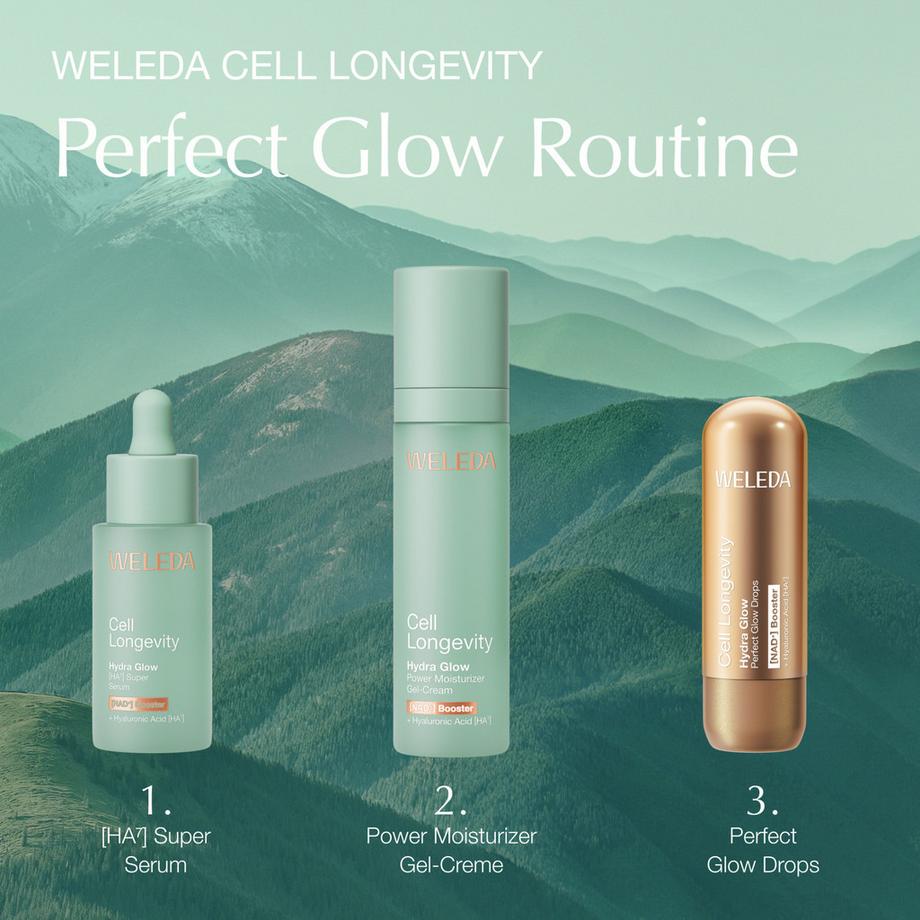 Weleda Cell Longevity  Hydra Glow Concentré Éclat Illuminateur 