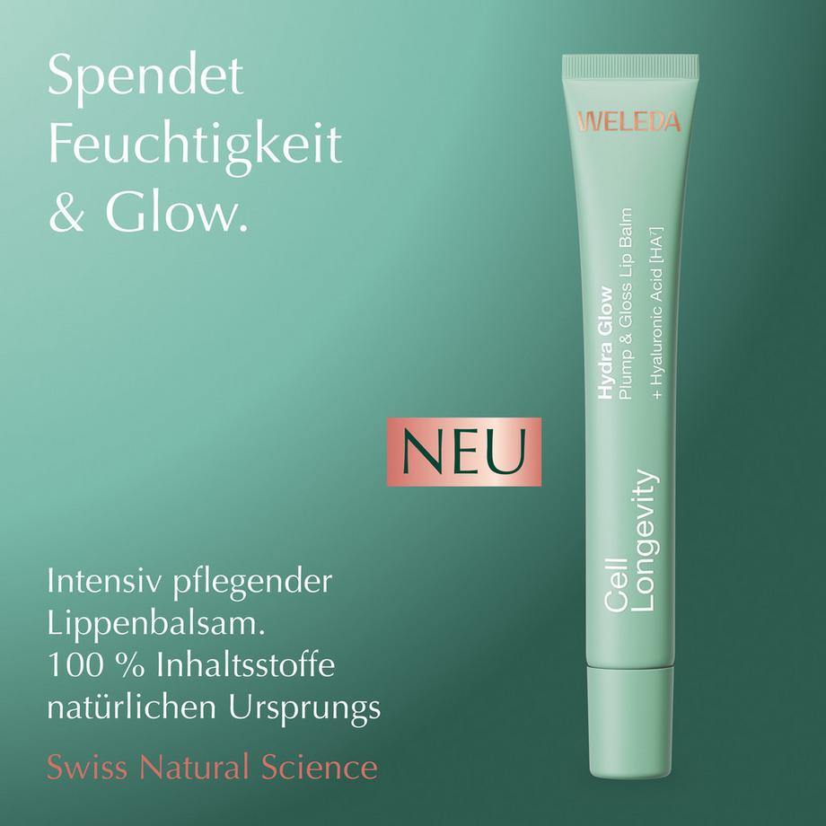 Weleda Cell Longevity  Hydra Glow Plump & Gloss Lip Balm 
