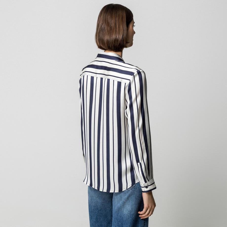 Manor Woman Gestreifte Langarmbluse  