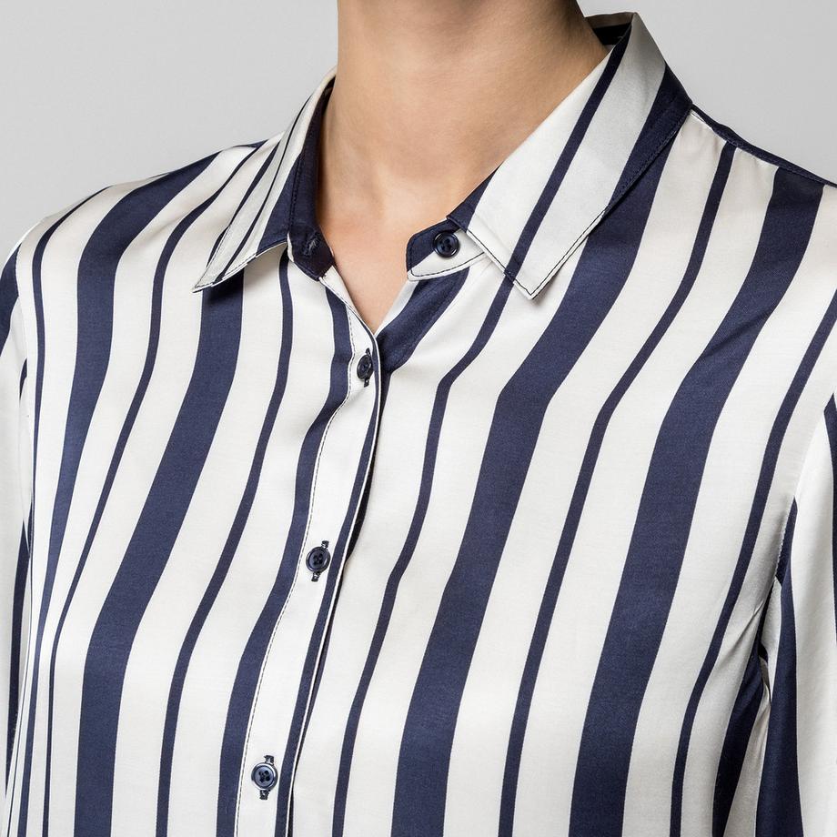 Manor Woman Gestreifte Langarmbluse  