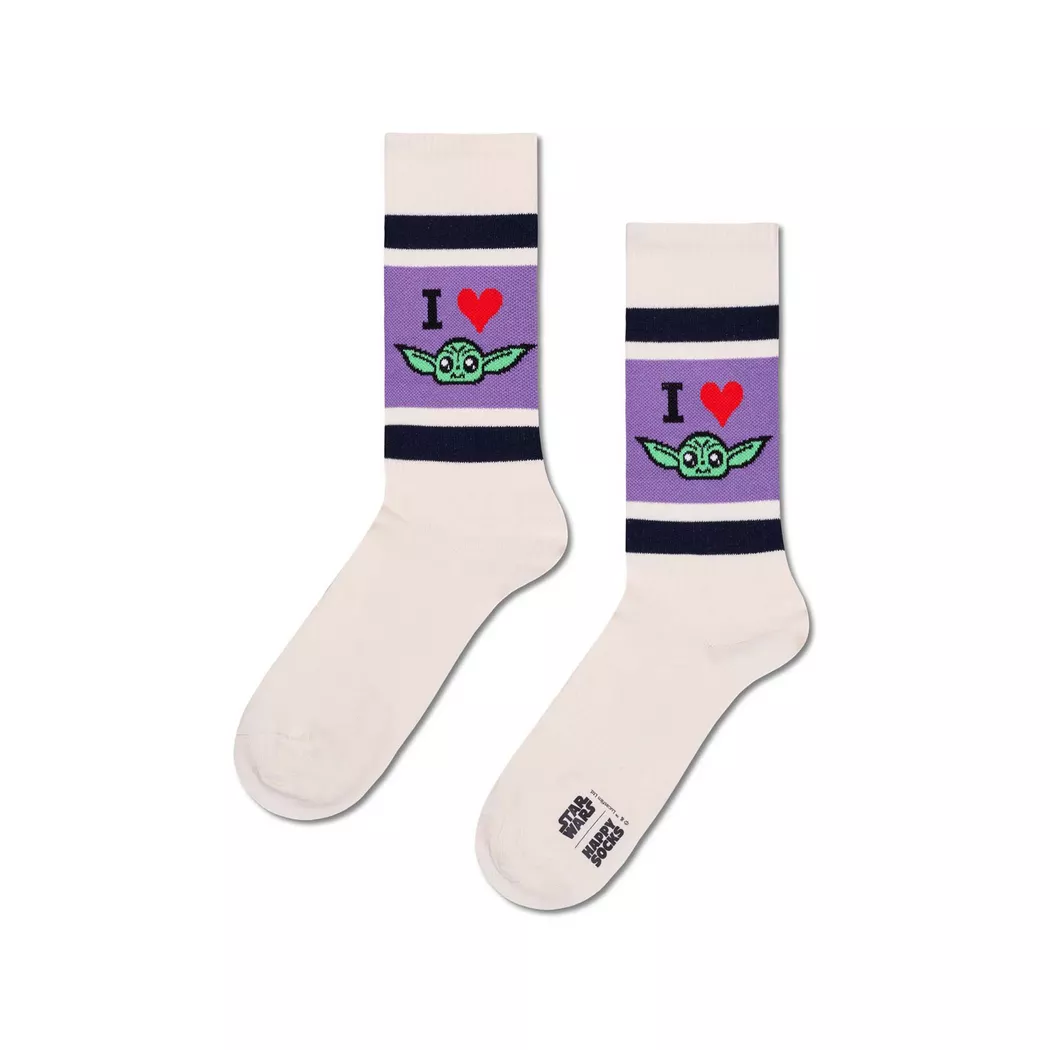 Happy Socks - Wadenlange Socken, für Herren, Weiss, Größe 41/46 7