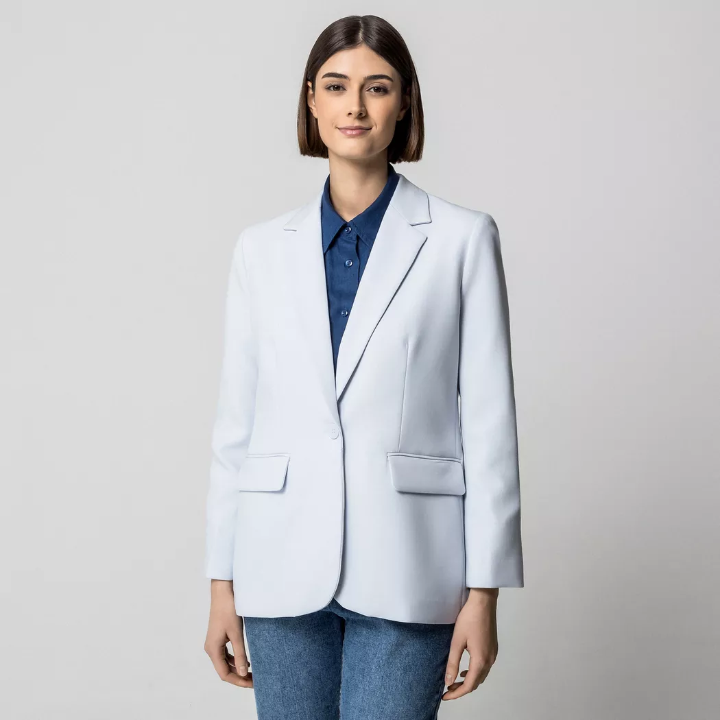 Manor Woman - Blazer, für Damen, Grau-Blau, Größe 40