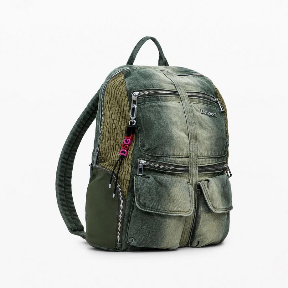Desigual Sac à dos effet vintage délavé  