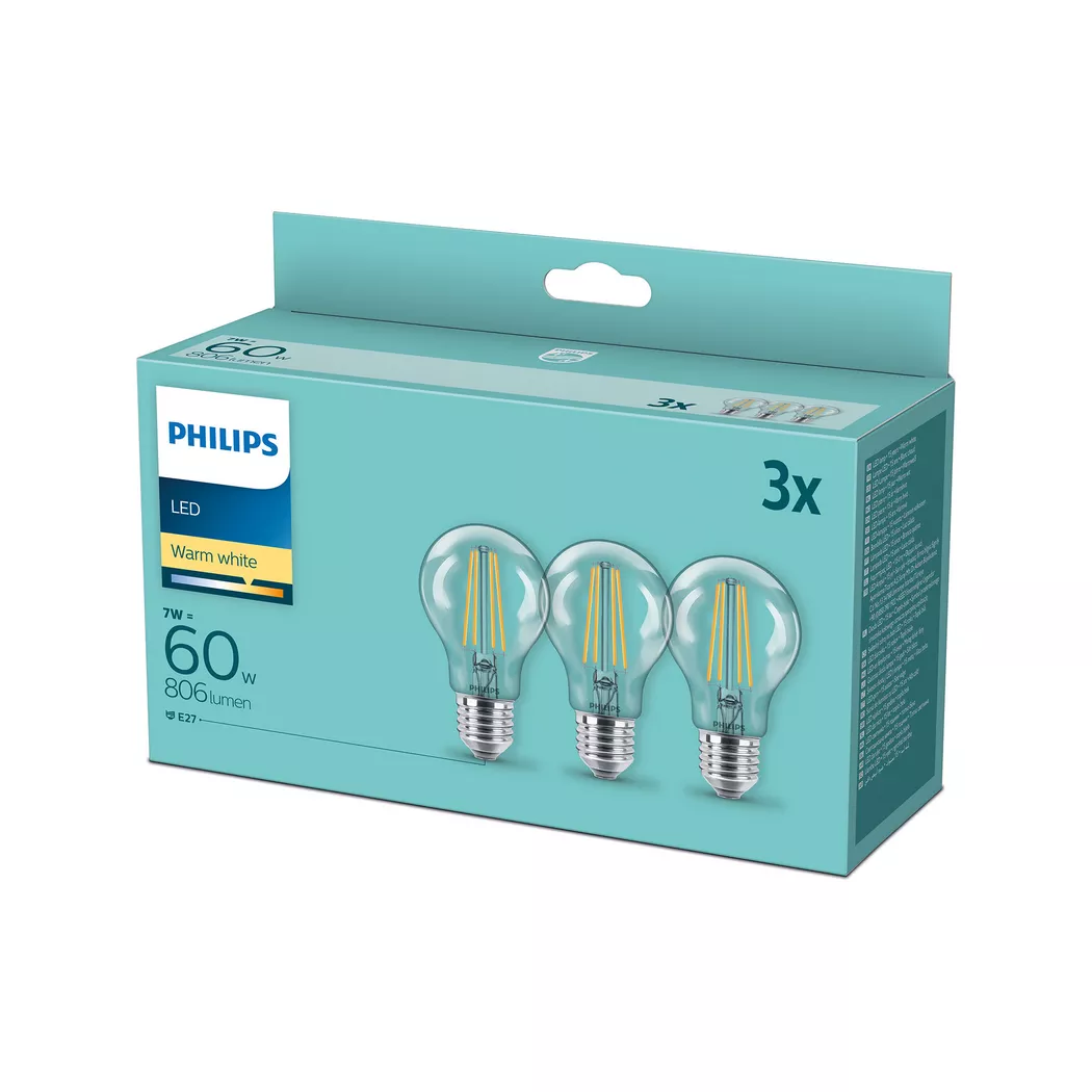 Philips 8718699777777 LED bulb Warm white 2700 K 7 W E27 E