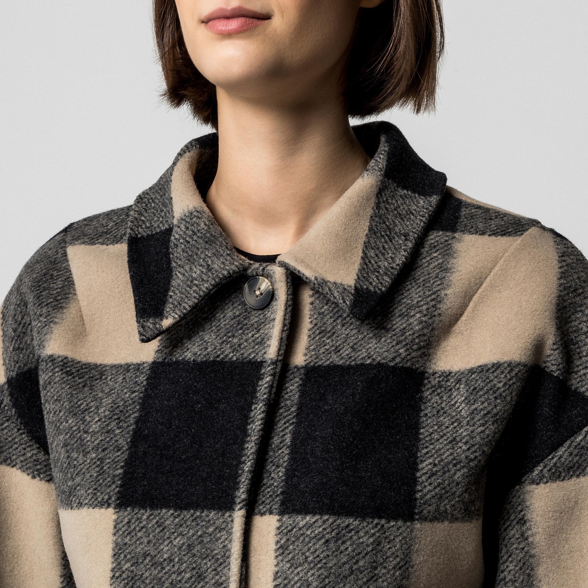 Gina Tricot Buffalo Karomuster Cropped Jacke  