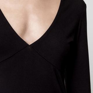 Gina Tricot Top Manches Longues Col V Coupe Ajustée  