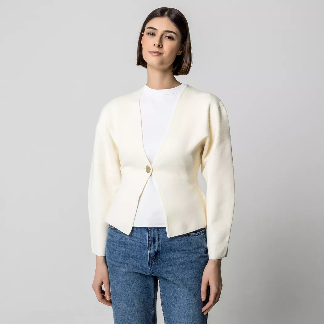 Gina Tricot - Cardigan, für Damen, Weiss, Größe S