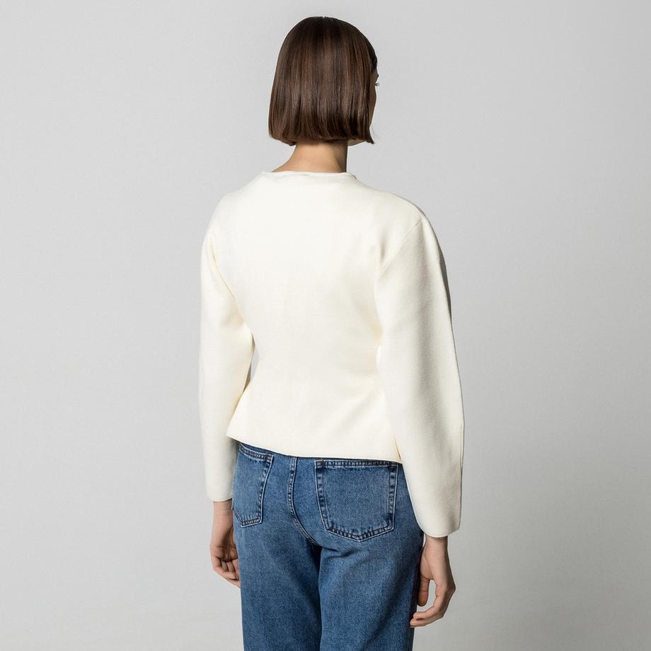 Gina Tricot Cardigan corto Regular Fit con scollo a V  