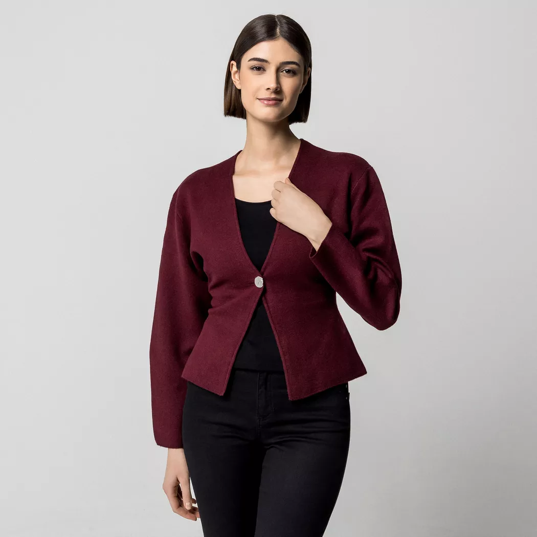 Gina Tricot - Cardigan, für Damen, Bordeaux, Größe S